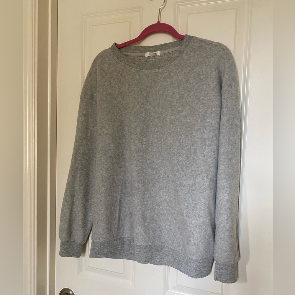 soft grey crewneck